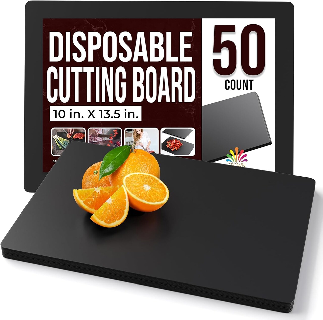 Disposable Multi-Use Plastic Work Surface Sheets for Crafting, Arts & DIY Projects, Classroom Activities, Baking & Food Prep, Table and Counter Protection, Single-Use Prep Mats in Multiple Sizes, Colors & Counts